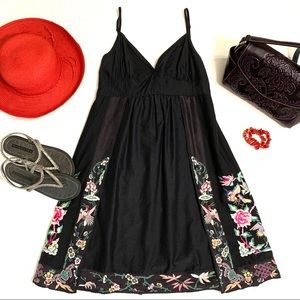 Lucky Brand boho embroidered sun dress